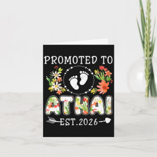 Promoted to athai 2026 flower first time aunt  card