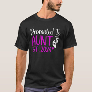 Promoted To Aunt 2024 Aunt new Baby Coming Est 202 T-Shirt