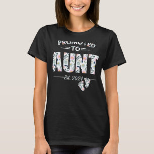 Promoted To Aunt 2024 First Time New Aunt Pregnanc T-Shirt