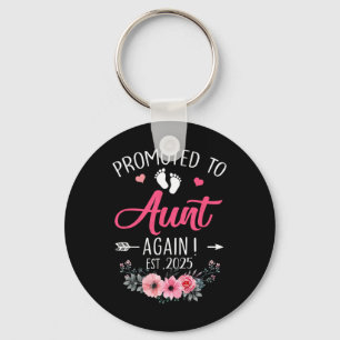 Promoted To Aunt Again Est 2025 Mothers Day Key Ring