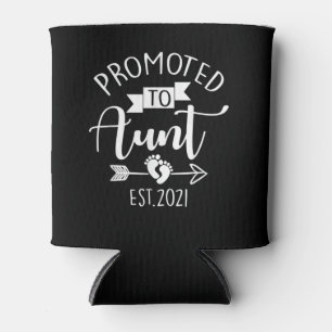 Promoted To Aunt Est 2021 Can Cooler