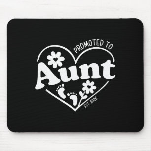 Promoted To Aunt Est. 2026 New Aunti Pregnancy Ann Mouse Mat