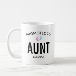 Promoted to Aunt Pregnancy Announcement Coffee Mug