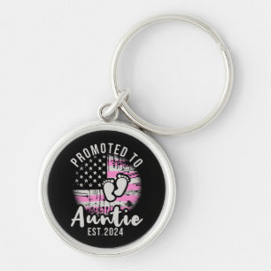 Promoted to Auntie 2024 Key Ring