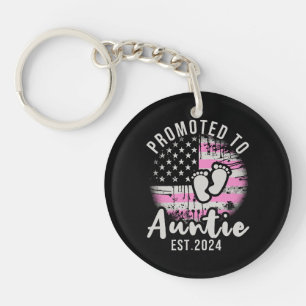 Promoted to Auntie 2024 Key Ring