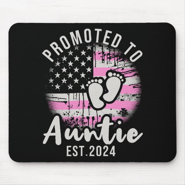 Promoted to Auntie 2024  Mouse Mat (Front)