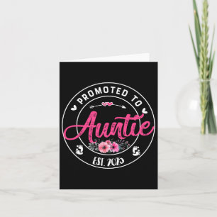 Promoted To Auntie 2025 Mothers Day First Time Mom Card