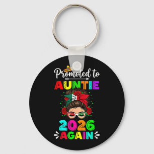 Promoted to Auntie 2026 Cinco De Mayo Fun Aunt Key Ring