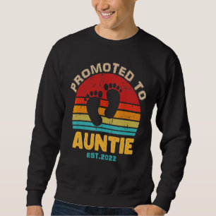 Promoted To Auntie Again New Aunt 2022to Be Pregna Sweatshirt