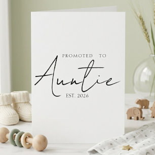 Promoted To Auntie Announcement Script Design