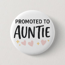 Promoted to Auntie Cute Announcement