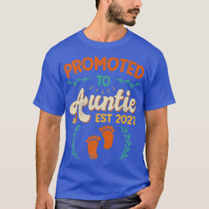 Promoted To Auntie Est 2022 Pregnancy Announcement T-Shirt