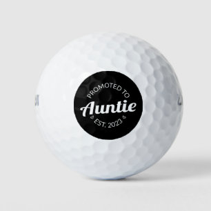 Promoted To Auntie Est. 2023 I Golf Balls