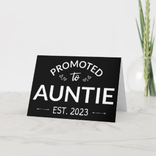 Promoted To Auntie Est. 2023 II Card