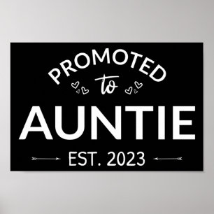 Promoted To Auntie Est. 2023 II Poster