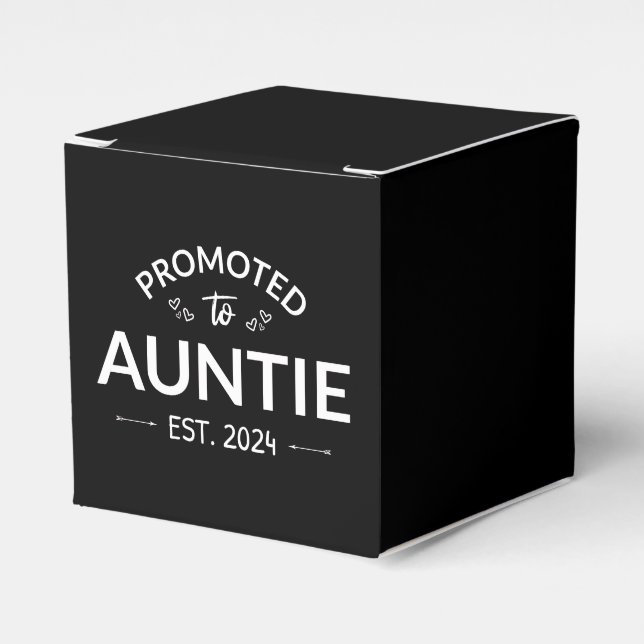 Promoted To Auntie Est. 2024 II Favour Box (Front Side)