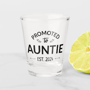 Promoted To Auntie Est. 2024 II Shot Glass