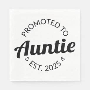 Promoted To Auntie Est. 2025 I Napkin