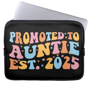 Promoted To Auntie Est. 2025 III Laptop Sleeve