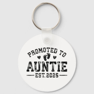 Promoted To Auntie Est 2026 Auntie To Be 1st Time Key Ring