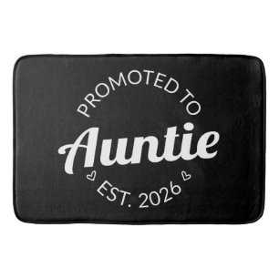 Promoted To Auntie Est. 2026 I Bath Mat