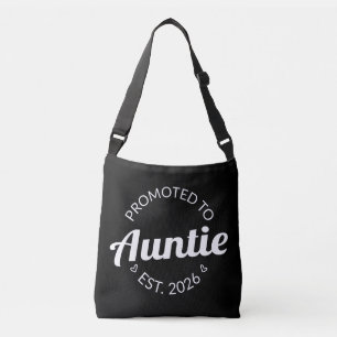 Promoted To Auntie Est. 2026 I Crossbody Bag