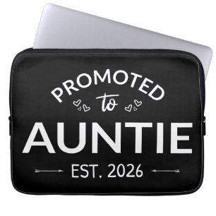 Promoted To Auntie Est. 2026 II Laptop Sleeve