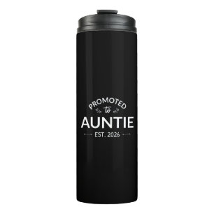 Promoted To Auntie Est. 2026 II Thermal Tumbler