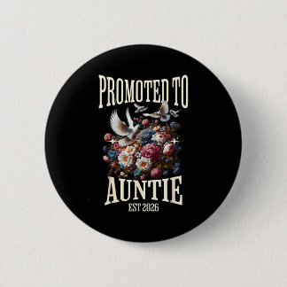 Promoted to auntie est 2026 pregnancy reveal new 6 cm round badge