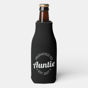 Promoted To Auntie Est 2027 New Aunt I Bottle Cooler