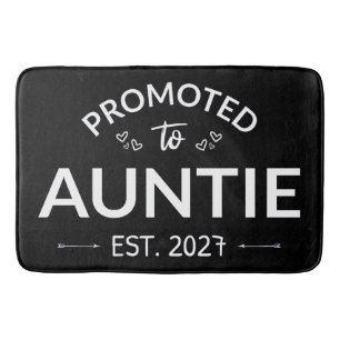 Promoted To Auntie Est 2027 New Aunt II Bath Mat