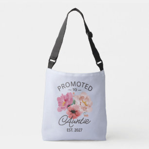 Promoted To Auntie Est 2027 New Aunt VI Crossbody Bag