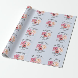 Promoted To Auntie Est 2027 New Aunt VI Wrapping Paper