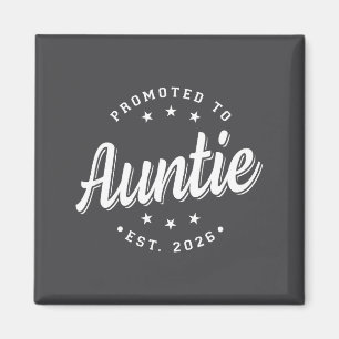 Promoted To Auntie Pregnancy Birth Announcement Es Magnet