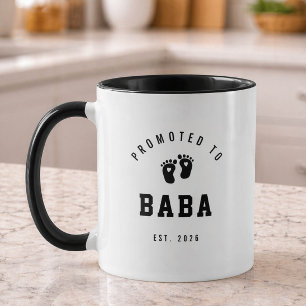 Promoted to Baba Mug New Grandparent Gift
