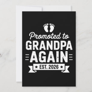Promoted To Be Grandpa Again Est 2026 Soon Family Announcement