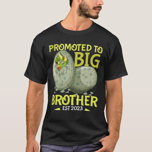 Promoted To Big Bro 2023 | I Levelled Up To Big Br T-Shirt (Front)