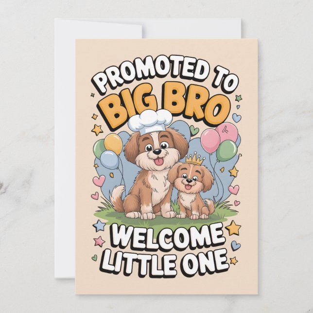 Promoted to Big Bro, Big Brother, Announcement (Front)