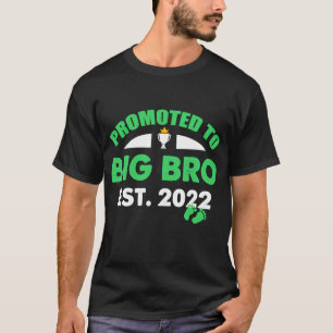 Promoted To Big Bro Est 2022  Future Brother 2022 T-Shirt