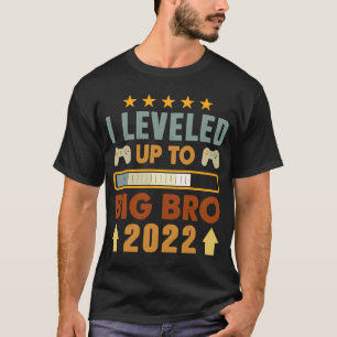 Promoted To Big Bro Vintage I Leveled Up To Big Br T-Shirt