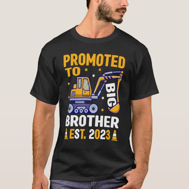Promoted To Big Brother 2023 Announcement Construc T-Shirt (Front)