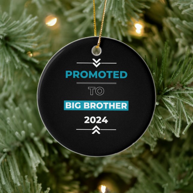 Promoted to Big Brother 2024 Ceramic Tree Decoration (Tree)