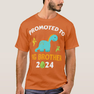 Promoted to big brother 2024 with dinosaur new bab T-Shirt