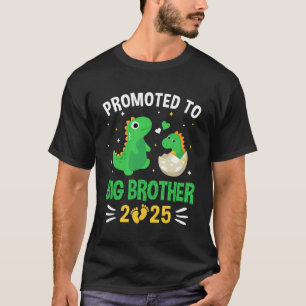 Promoted To Big Brother 2025 Boys Dinosaur T-Rex K T-Shirt