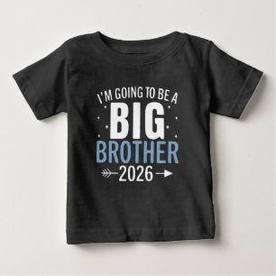 Promoted to Big Brother 2026 Dinosaur T-Rex Boys  Baby T-Shirt