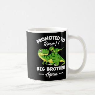 Promoted To Big Brother Again Dinosaur Lover Gift Coffee Mug