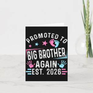 Promoted To Big Brother Again Est. 2026 Vintage Bi Card