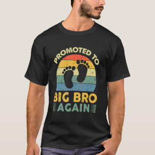 Promoted To Big Brother Again Pregnancy Announcem T-Shirt