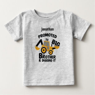 Promoted to BIG Brother and Digging it. Editable Baby T-Shirt