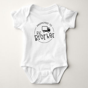 Promoted to big brother baby bodysuit